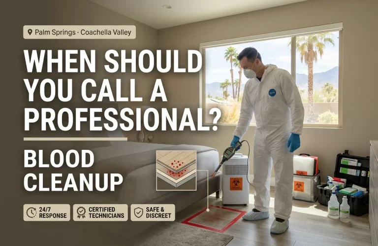 Blood Cleanup When Should You Call a Professional