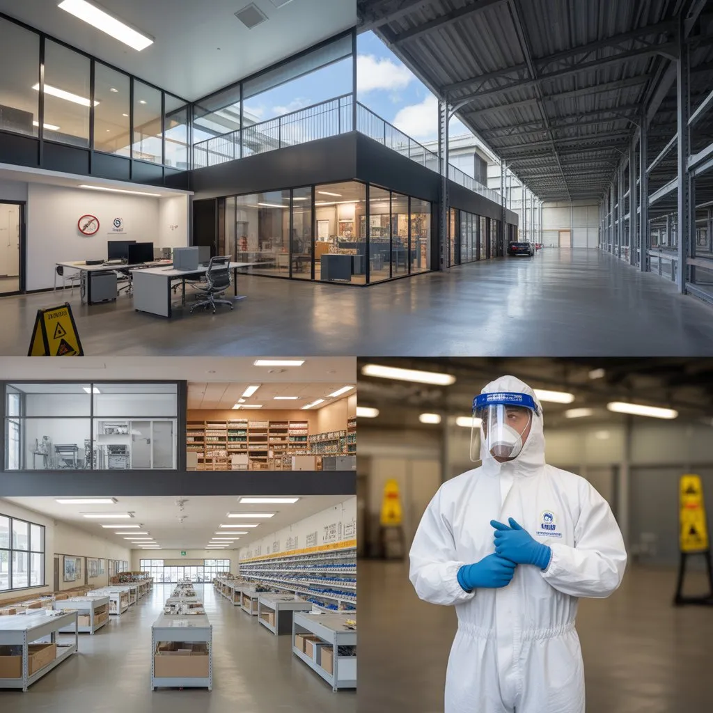 When Do Commercial Spaces Need Biohazard Cleaning? 2 Technician performing commercial biohazard decontamination
