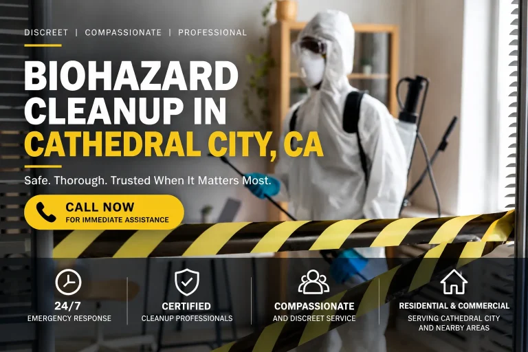 biohazard cleanup cathedral city