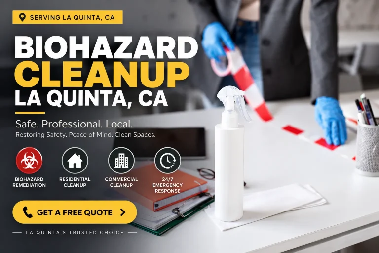 biohazard cleanup in la quinta